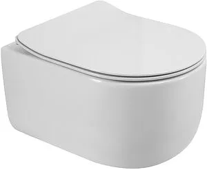 Унитаз подвесной безободковый BelBagno Soft Tornado белый BB084CH-TOR, 1