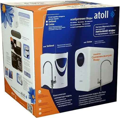 Фильтр обратного осмоса прямоточный Atoll Cruise A-5500p STD ATEFDR089