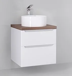 Тумба-умывальник подвесная Jorno Wood 60 белый wood.01.60/P/W+ Тумба-умывальник подвесная Jorno Wood 60 белый wood.01.60/P/W+, 3