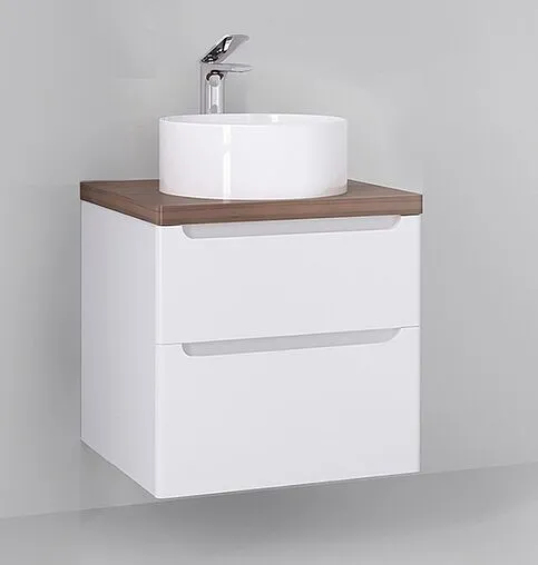 Тумба-умывальник подвесная Jorno Wood 60 белый wood.01.60/P/W+ Тумба-умывальник подвесная Jorno Wood 60 белый wood.01.60/P/W+