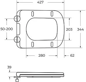 Унитаз подвесной безободковый BelBagno Ardente Tornado белый BB520CH-TOR/SC Унитаз подвесной безободковый BelBagno Ardente Tornado белый BB520CH-TOR/SC, 3
