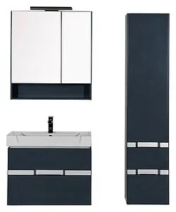 Шкаф-пенал Aquanet Виго 40 R сине-серый 00183360 Шкаф-пенал Aquanet Виго 40 R сине-серый 00183360, 5