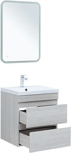 Тумба под умывальник подвесная Aquanet Нота New 60 дуб холден 00334203