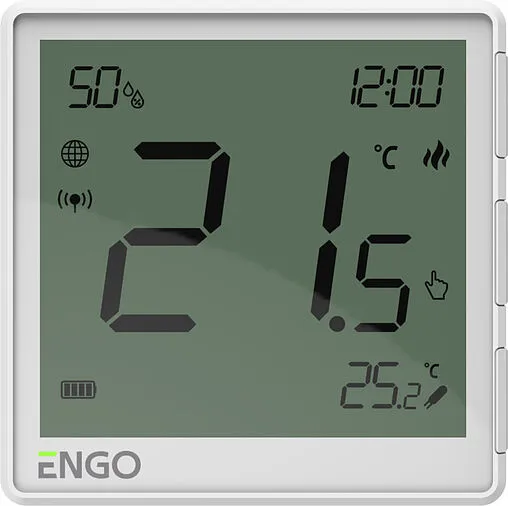 Беспроводной комнатный терморегулятор ZigBee ENGO белый EONE-BATW
