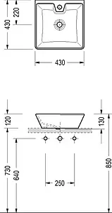 Раковина Serel 43 белый 2014 Раковина Serel 43 белый 2014, 2