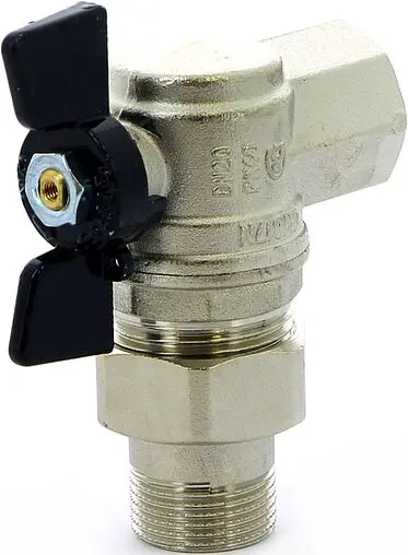 Кран шаровый с американкой угловой ¾&quot;в x ¾&quot;н Bugatti Oregon 05940005