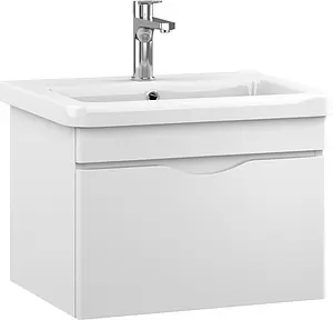 Тумба-умывальник подвесная ISVEA Neo 60 белый 21NGS301060E Тумба-умывальник подвесная ISVEA Neo 60 белый 21NGS301060E, 1