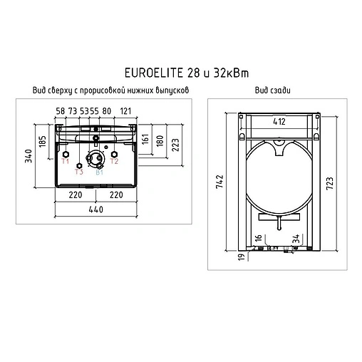 Настенный газовый котел двухконтурный турбированный 32кВт Thermex EuroElite F32 311 104 Настенный газовый котел двухконтурный турбированный 32кВт Thermex EuroElite F32 311 104