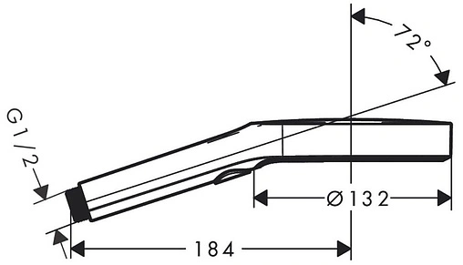Лейка ручного душа Hansgrohe Rainfinity 130 3jet шлифованная бронза/графит 26864140