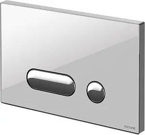 Клавиша смыва для унитаза Cersanit Intera 60180 кнопки/хром глянцевый, панель/стекло белый Клавиша смыва для унитаза Cersanit Intera 60180 кнопки/хром глянцевый, панель/стекло белый, 3