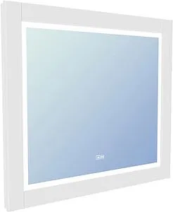 Зеркало с подсветкой Continent Relax Led 80x60 с часами белый ЗЛП110 Зеркало с подсветкой Continent Relax Led 80x60 с часами белый ЗЛП110, 1