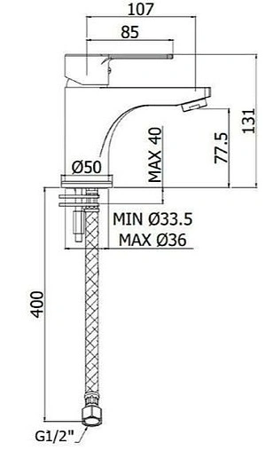 Комплект для ванны 4 в 1 Paffoni Red хром 00255125