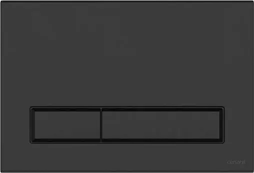 Комплект 6 в 1 Cersanit Carina XL CO DPL EO slim 64120 с кнопкой Blick черный матовый