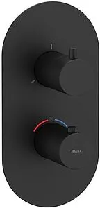 Термостат для 3 потребителей Ravak Espirit чёрный матовый X070289 Термостат для 3 потребителей Ravak Espirit чёрный матовый X070289, 1