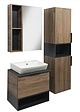 Тумба-умывальник подвесная Comforty Штутгарт 60 дуб тёмно-коричневый/чёрный 00004151039CF Тумба-умывальник подвесная Comforty Штутгарт 60 дуб тёмно-коричневый/чёрный 00004151039CF