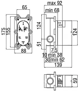 Смеситель для ванны скрытого монтажа Nobili Acquerelli хром AQ93100CR, 5