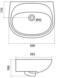 Раковина Santek Анимо 50 белый 1WH110493, 2