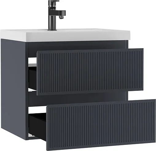 Тумба-умывальник подвесной Домино Tower 60 графит DT2503T+4670142930044