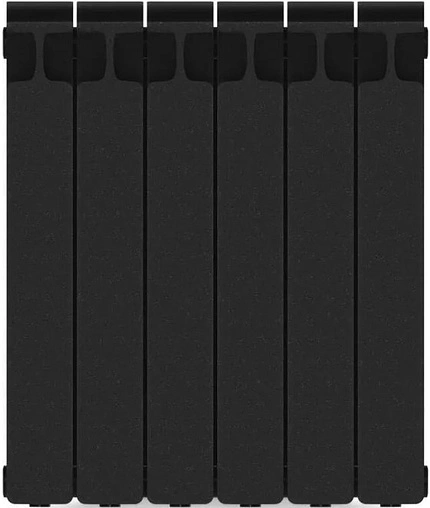 Радиатор биметаллический 6 секций Rifar Monolit 500 черный RM50006 ant Радиатор биметаллический 6 секций Rifar Monolit 500 черный RM50006 ant