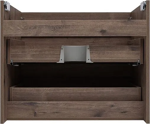 Тумба-умывальник подвесная Aquanet Нота New 75 дуб веллингтон/табак 00334192+00281221