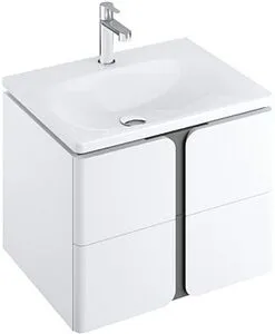 Тумба-умывальник подвесная Ravak Balance 80 белый/графит X000001369+XJX01280000, 1