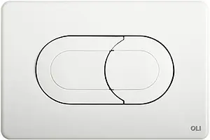 Клавиша смыва для унитаза OLI Salina 640081 белый глянцевый Клавиша смыва для унитаза OLI Salina 640081 белый глянцевый, 1