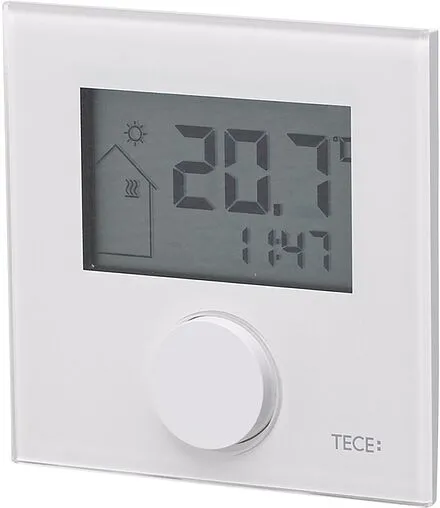 Проводной комнатный терморегулятор НЗ 24В TECEfloor RT- D Design 24 Standard белый 77410043