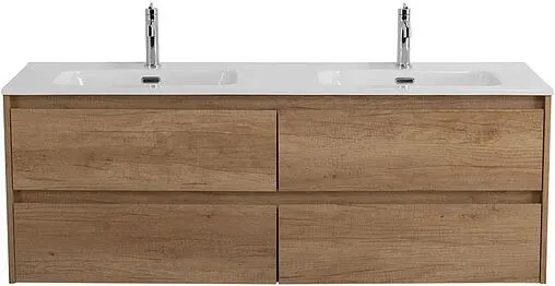 Тумба-умывальник подвесная BelBagno KRAFT 140 Cemento Grigio KRAFT-1400-4C-SO-2-CG+BB1400-2-ETL