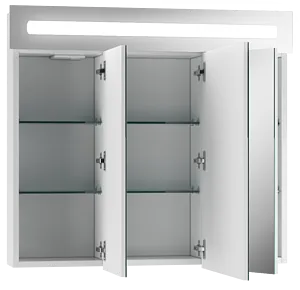 Шкаф-зеркало Домино Аврора 80 белый DV8009HZ, 4