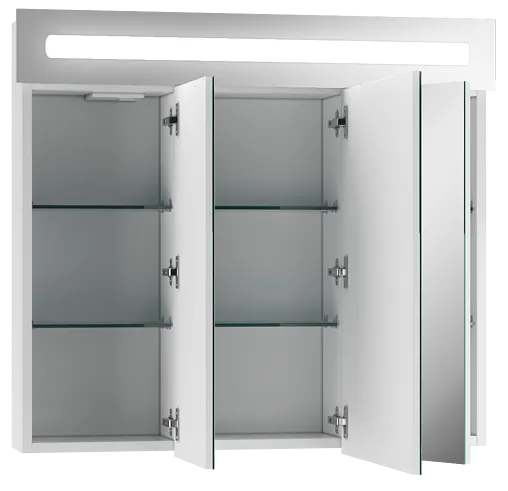 Шкаф-зеркало Домино Аврора 80 белый DV8009HZ