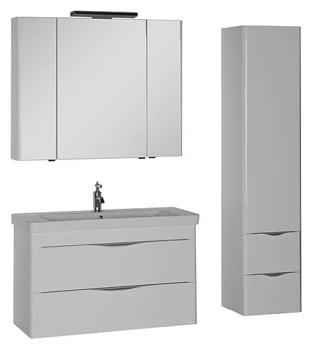 Шкаф-зеркало Aquanet Орлеан 105 белый 00183078