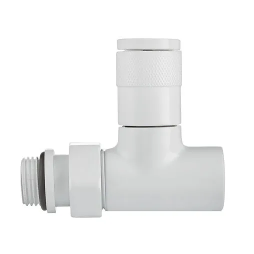 Комплект вентилей запорных прямых ½&quot; в/н Royal Thermo Piano белый RTE 56.0010