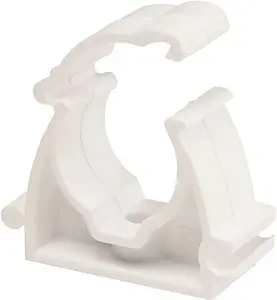 Клипса с защелкой D=50мм белый Valtec VT.KP.F.050, 2