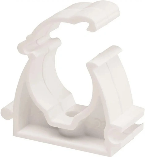 Клипса с защелкой D=50мм белый Valtec VT.KP.F.050 Клипса с защелкой D=50мм белый Valtec VT.KP.F.050