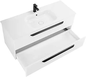Тумба-умывальник подвесная Cezares Eco 120 Bianco Opaco ECO-CER-1200-2C-SO-BO+CZR-NAT-120-LVB Тумба-умывальник подвесная Cezares Eco 120 Bianco Opaco ECO-CER-1200-2C-SO-BO+CZR-NAT-120-LVB, 4