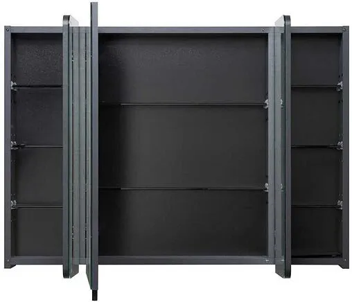 Шкаф-зеркало Aquaton Ар-Деко 85 серый кобальт 1A280602DD8D0