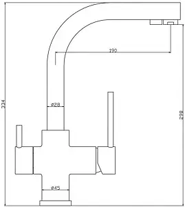 Смеситель для кухни с подключением к фильтру Swedbe Selene Plus медь 8148М Смеситель для кухни с подключением к фильтру Swedbe Selene Plus медь 8148М, 2