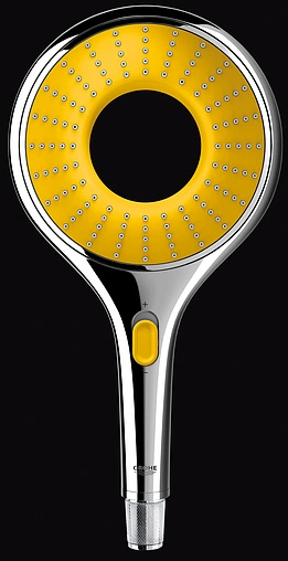 Лейка ручного душа Grohe Rainshower Icon хром/желтый 27446000 Лейка ручного душа Grohe Rainshower Icon хром/желтый 27446000