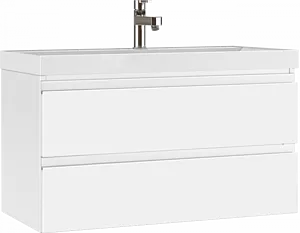 Тумба-умывальник подвесной Домино Graffo 100 белый DGr2403T+4670142930051, 1