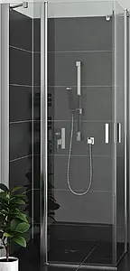 Душевое ограждение 1000x1000мм прозрачное стекло Roltechnik Lega Lift Line LZDO1+LZDO1/1000*1000 226-1000000-00-02+226-1000000-00-02, 1