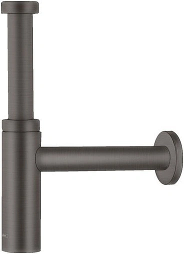 Сифон бутылочный для раковины Hansgrohe Flowstar S шлифованный чёрный хром 52105340