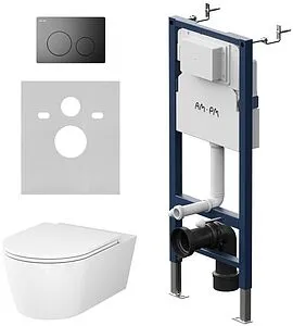 Комплект 6 в 1 Am.Pm Func FlashClean IS90138.8F1701 с кнопкой черный матовый, 1