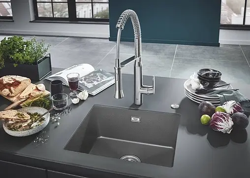Мойка кухонная Grohe K700U-53.3 серый гранит 31654AT0