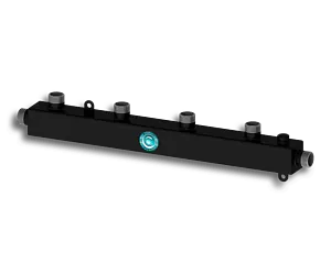 Коллектор распределительный проходной 4 отвода 1&quot;н/н x 1&quot;н Север-К4 1925016, 1