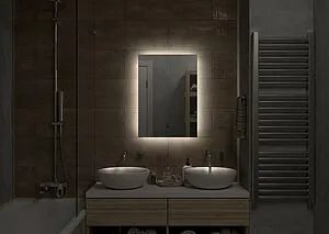 Зеркало с подсветкой Continent Trezhe Led 50x70 с бесконтактным сенсором белый ЗЛП313, 5