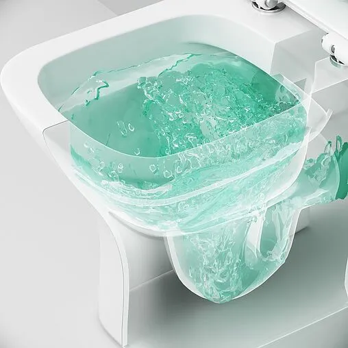 Унитаз-компакт безободковый Am.Pm Gem FlashClean белый C908601SC