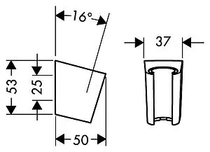 Держатель ручного душа Hansgrohe Porter'S хром 28331000, 2