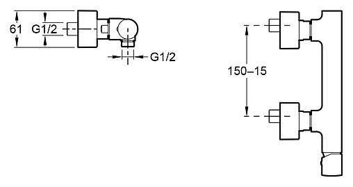 Смеситель для душа Jacob Delafon Toobi хром E8962-CP Смеситель для душа Jacob Delafon Toobi хром E8962-CP