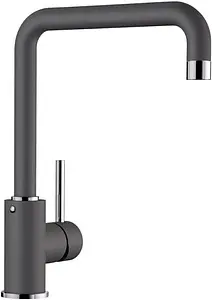 Смеситель для кухни Blanco Mili Silgranit тёмная скала/хром 525132, 1