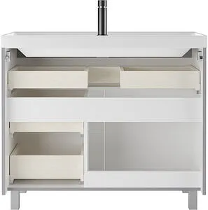 Тумба-умывальник напольный Домино Graffo 100 светло-серый DGr2412T+4670142930051, 4